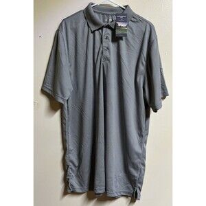 New Cross & Winsor Golf Polo Shirt Mens Size XLT Grey 100% Polyester Lightweight